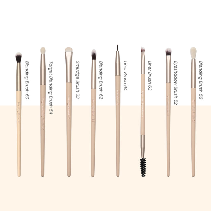 Eye Essential Makeup Brush Collection+ Glitter Brush Bag