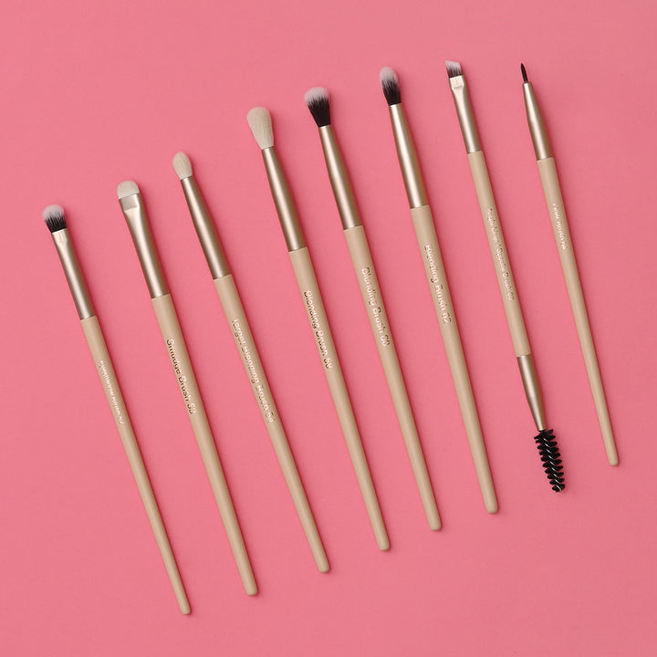 Eye Essential Makeup Brush Collection+ Glitter Brush Bag