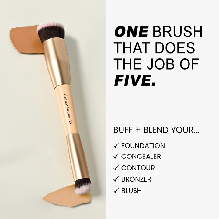 Dual End Cream Foundation and Concealer Brush 03