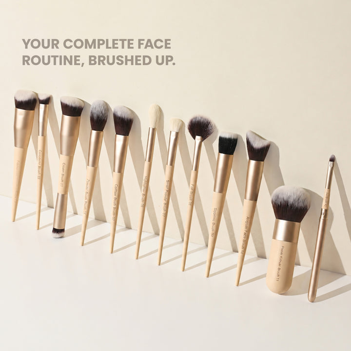 Face The Makeup 12 Pcs Face Brush Set with Milagro Luxe Case
