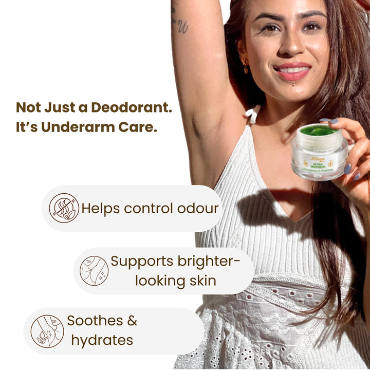 Natural Underarm Gel-50GM | Helps Brightens Dark Underarms & Control Odour • For Men & Women