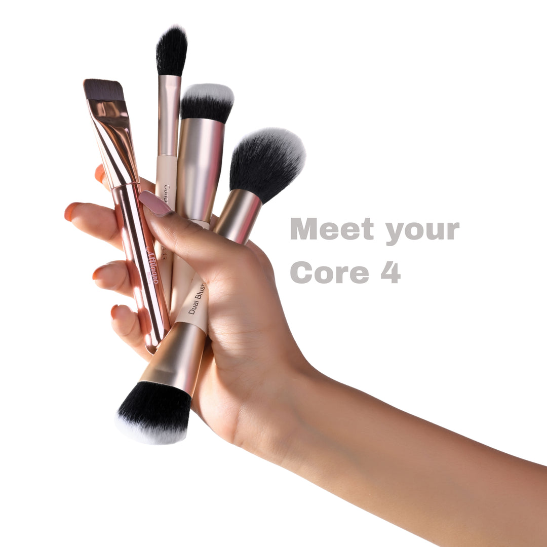 The Core 4 Brush Set with Milagro Luxe Case