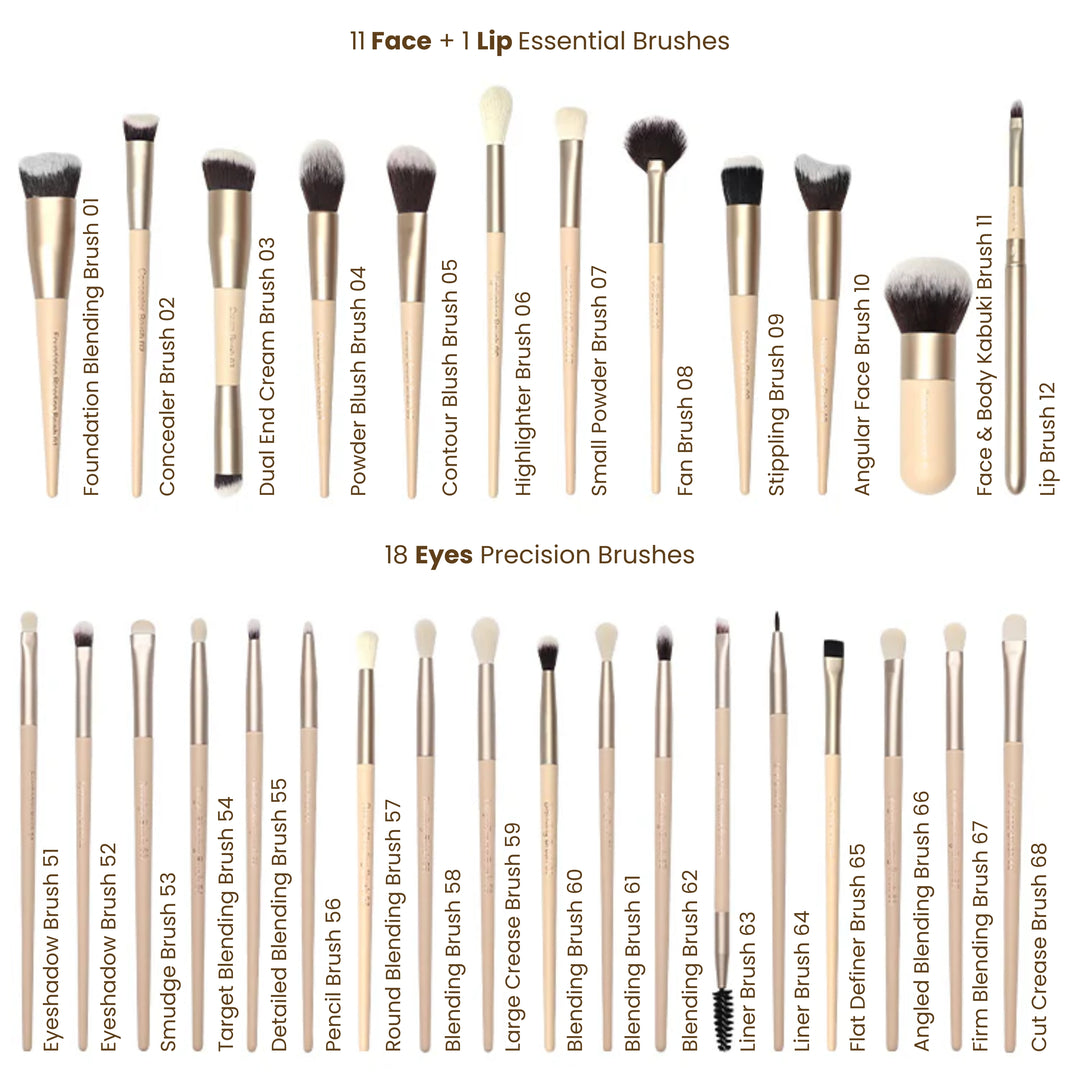All you need 30 pcs Professional Makeup Brush Set + Brush Case