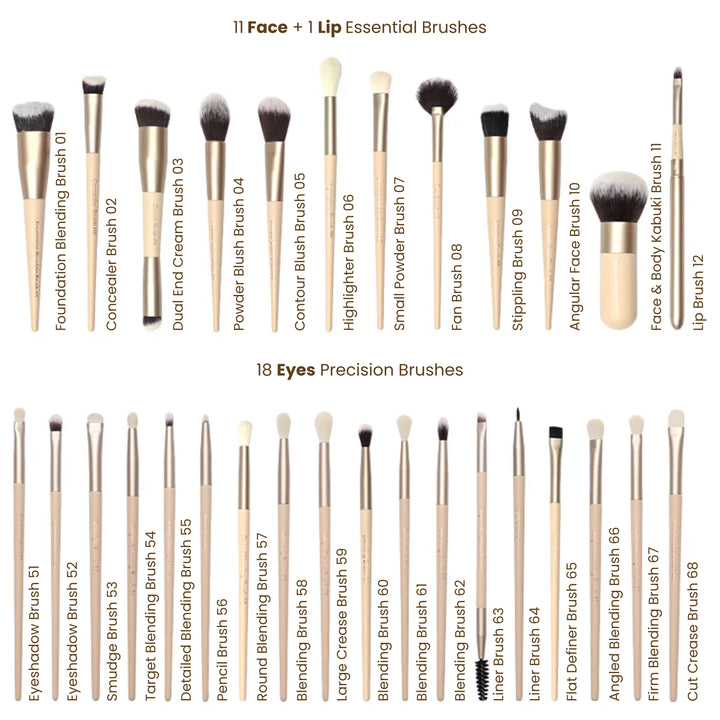 All you need 30 pcs Professional Makeup Brush Set + Brush Case