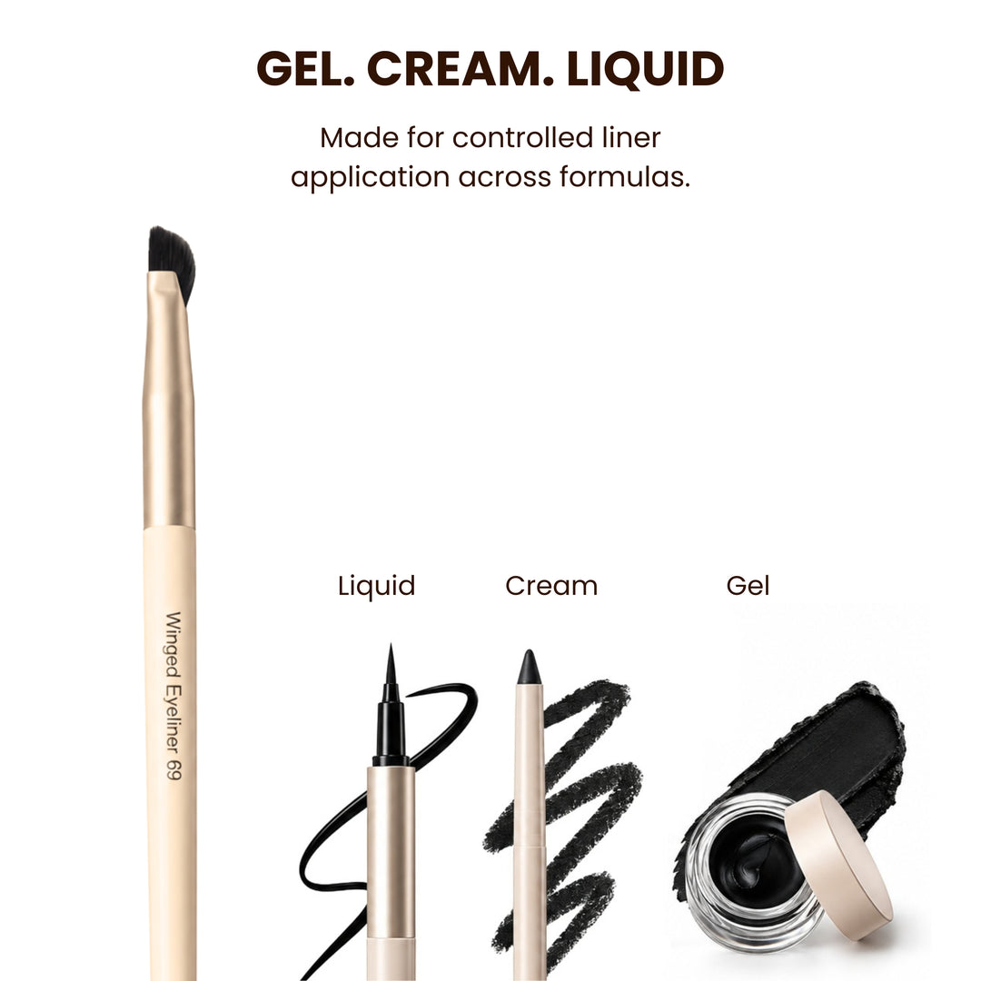 Winged liner brush 69