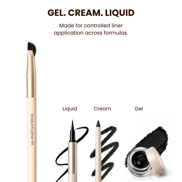 Winged liner brush 69