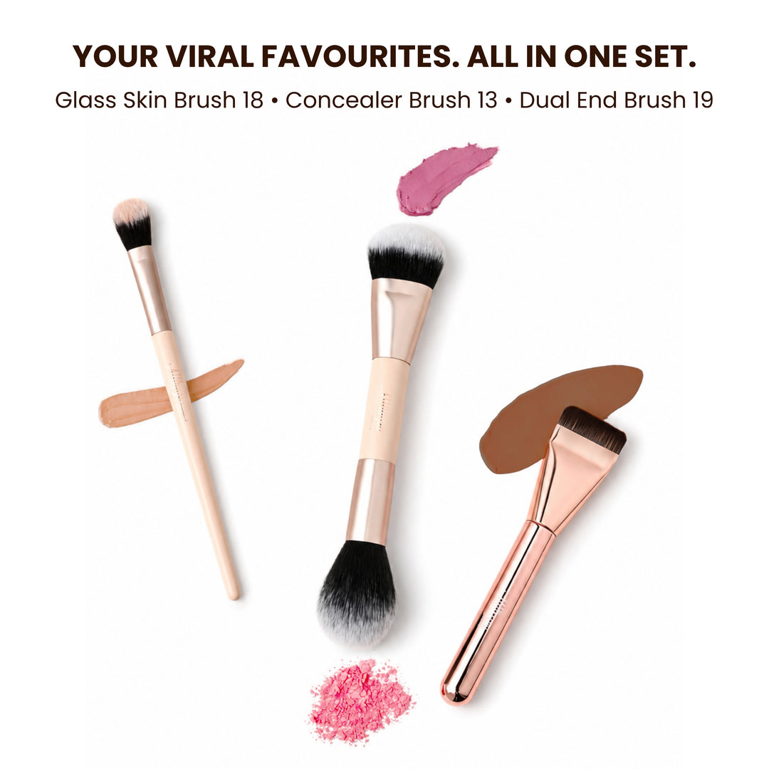Self Makeup Brush Set with Milagro Luxe Case