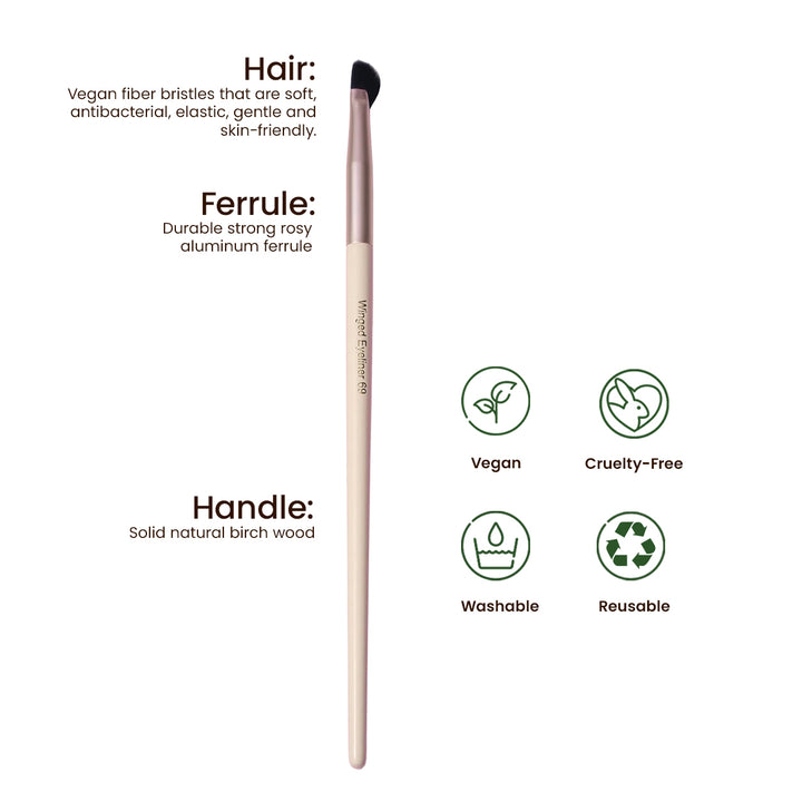 Winged liner brush 69