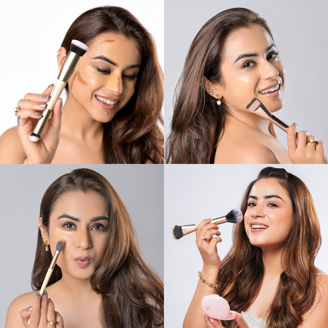 The Core 4 Brush Set with Milagro Luxe Case