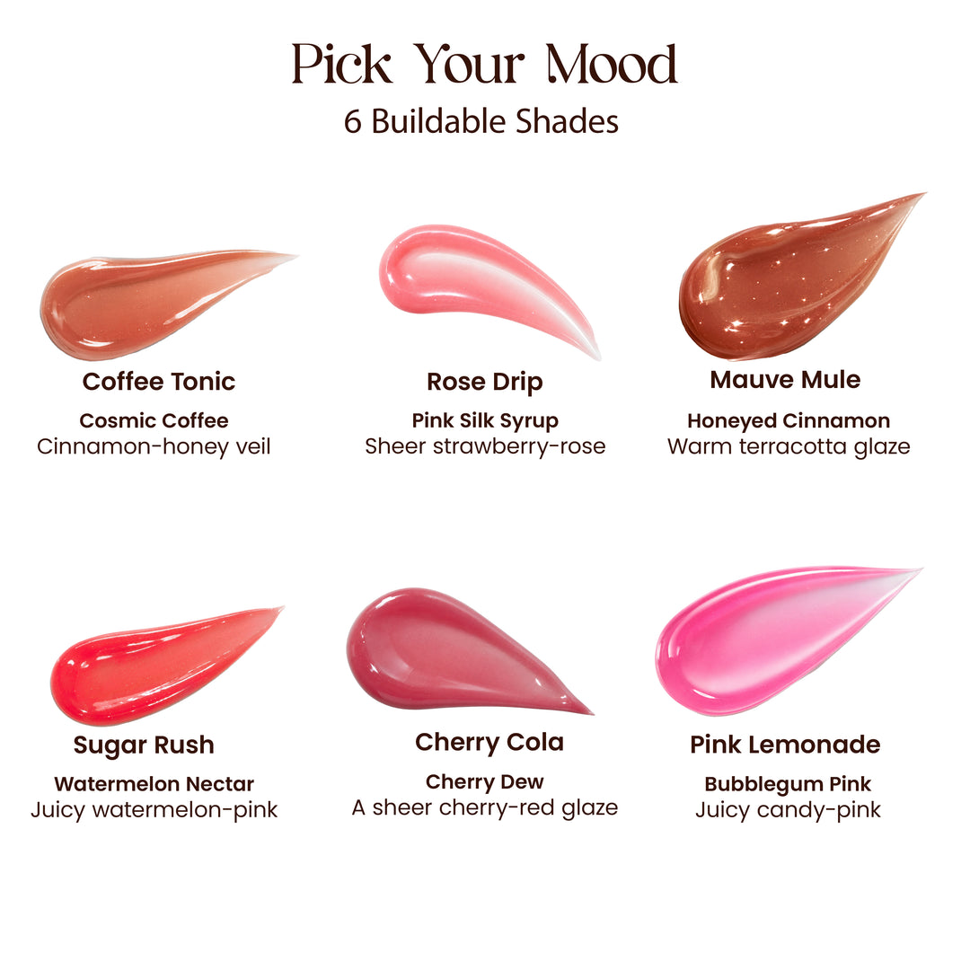 Lip Glaze | High-Shine Gloss Balm | With Peptides & Squalane