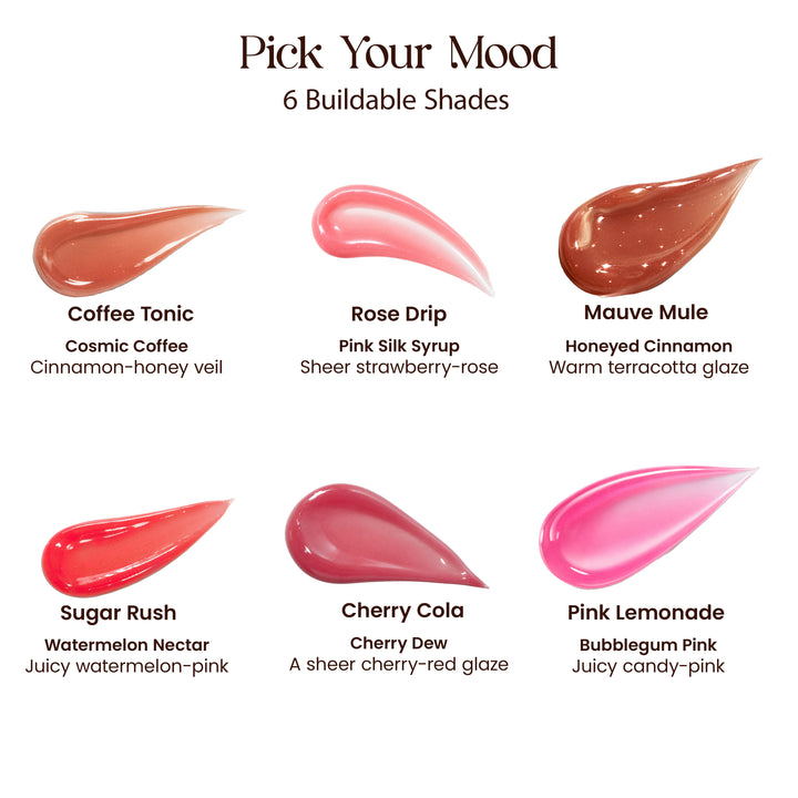 Lip Glaze | High-Shine Gloss Balm | With Peptides & Squalane
