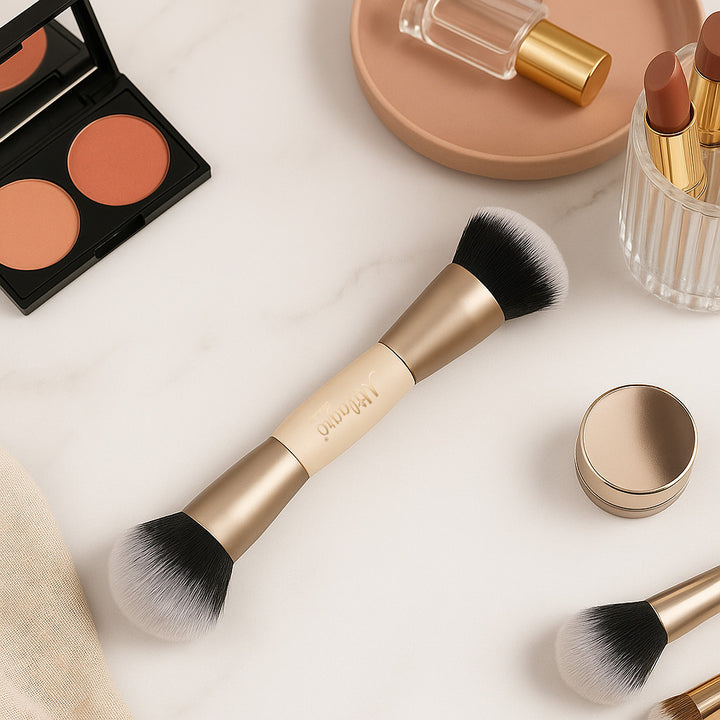 Double Duty – Dual-Ended Cream & Powder Brush