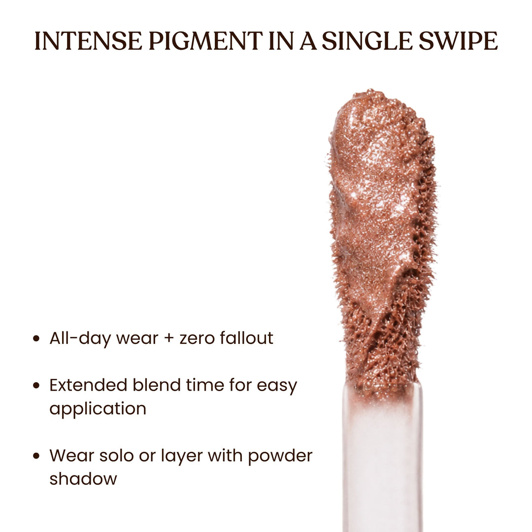 Eyemakeup made easy- Combo of  Liquid EyeShadow & Dual End Eyeshadow Brush 70