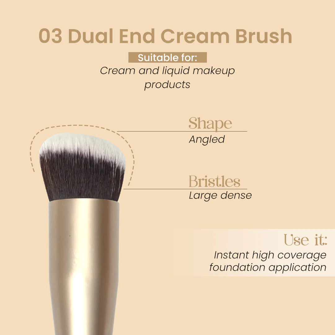 Dual End Cream Foundation and Concealer Brush 03