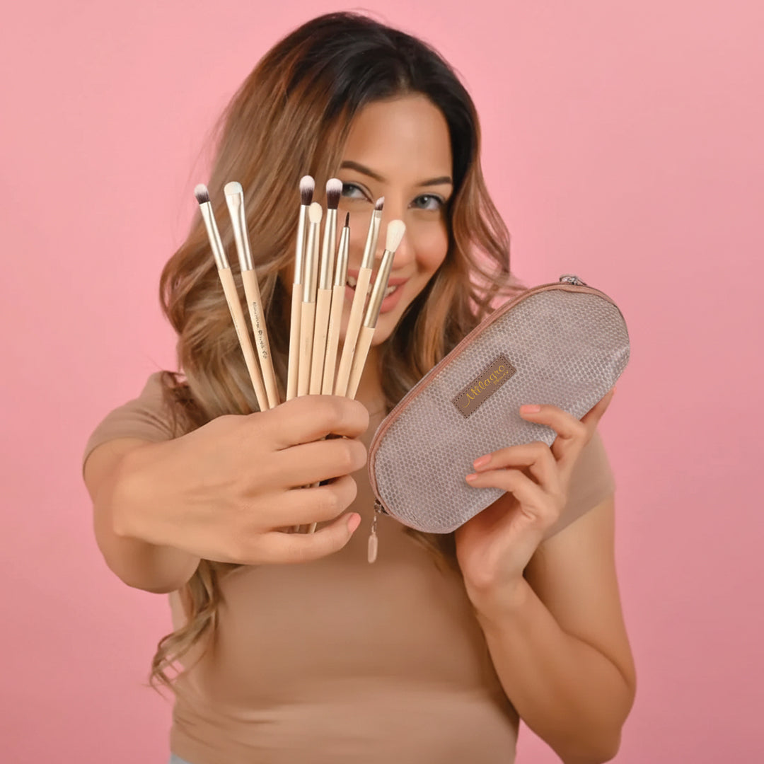 Eye Essential Makeup Brush Collection+ Brush Bag