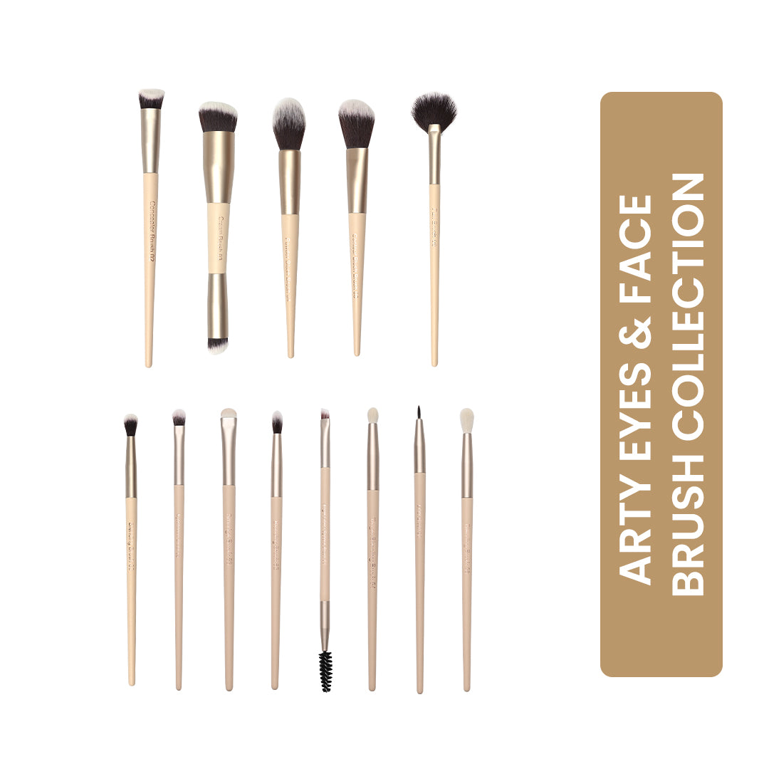 Arty Eyes and Face Makeup Brush Collection
