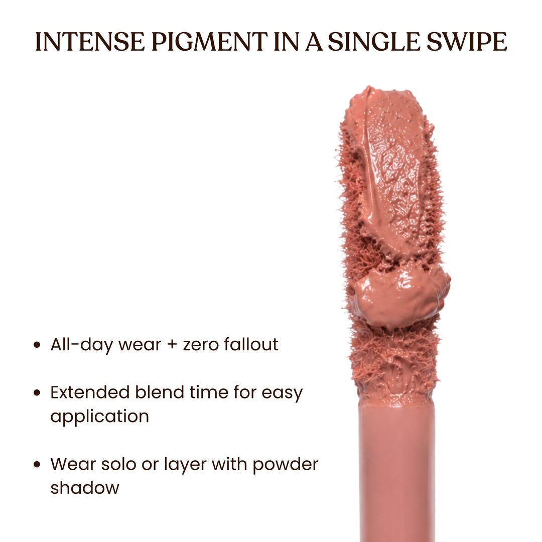 Eyemakeup made easy- Combo of  Liquid EyeShadow & Dual End Eyeshadow Brush 70