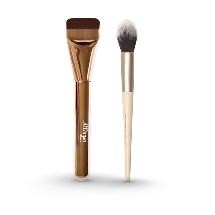 Glass skin foundation brush+Powder Blush Brush