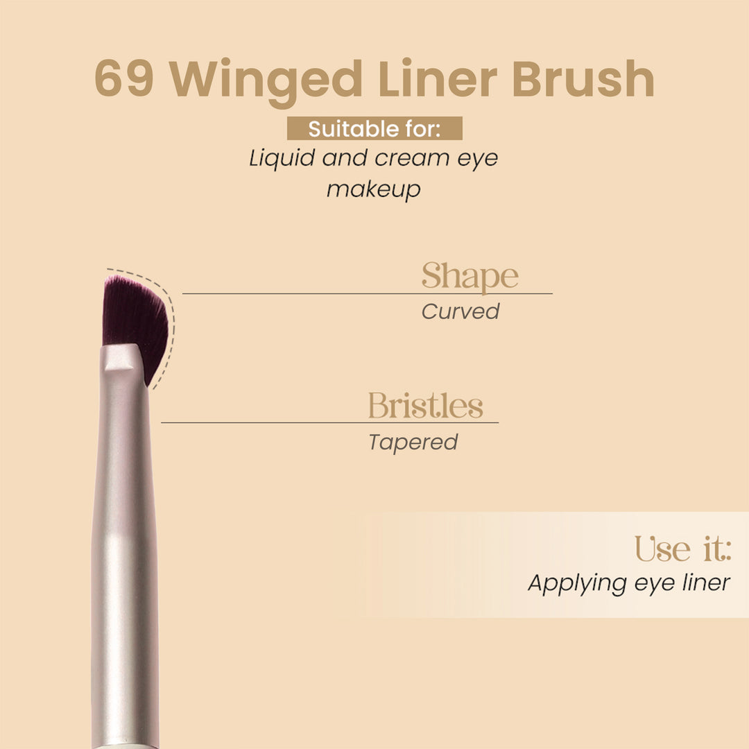 Winged liner brush 69