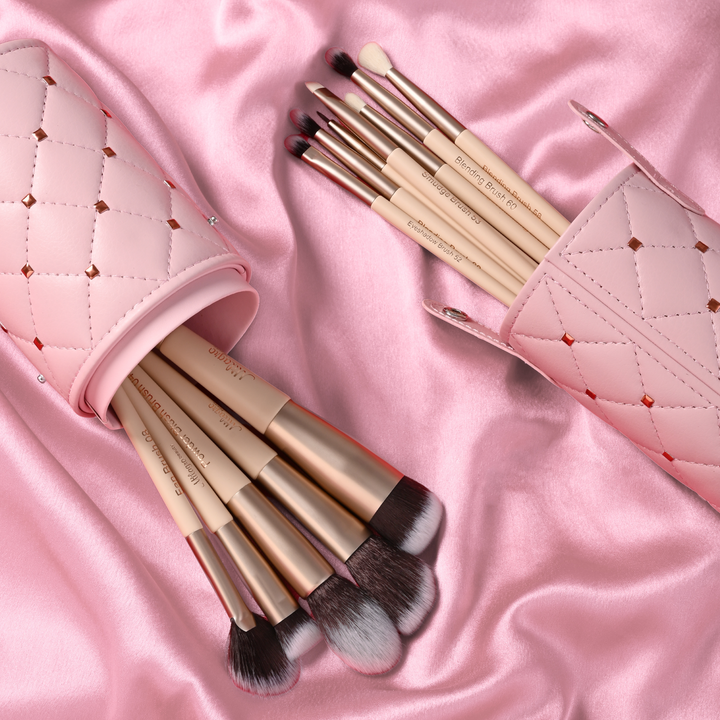 Arty Eyes and Face Makeup Brush Collection+ Brush holder