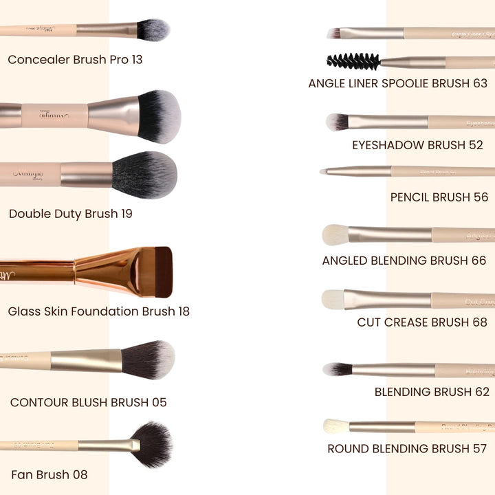 Self makeup brush set