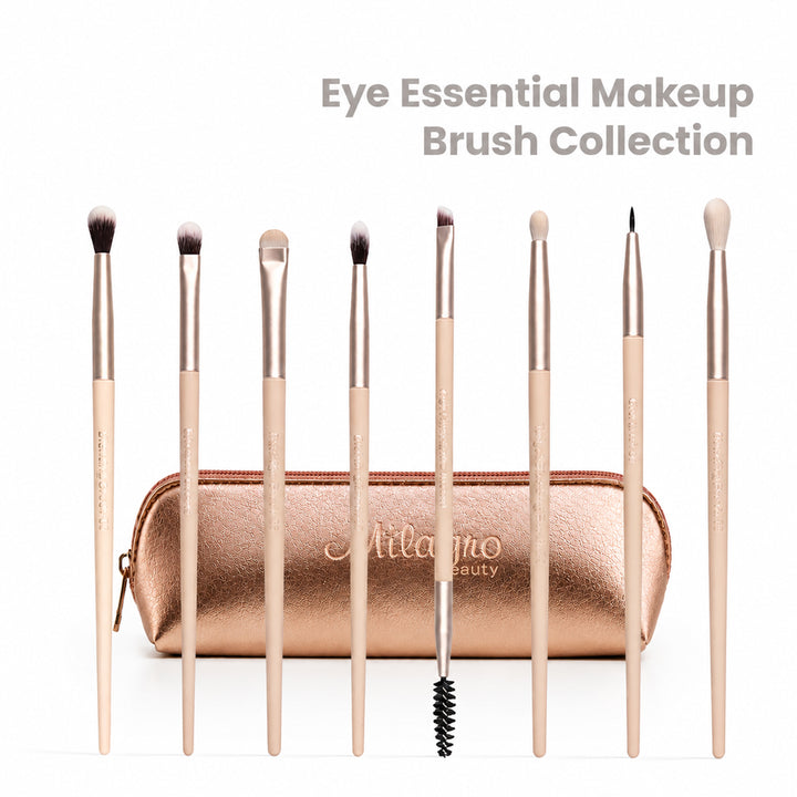Eye Essential Makeup Brush Collection with Milagro Luxe Case