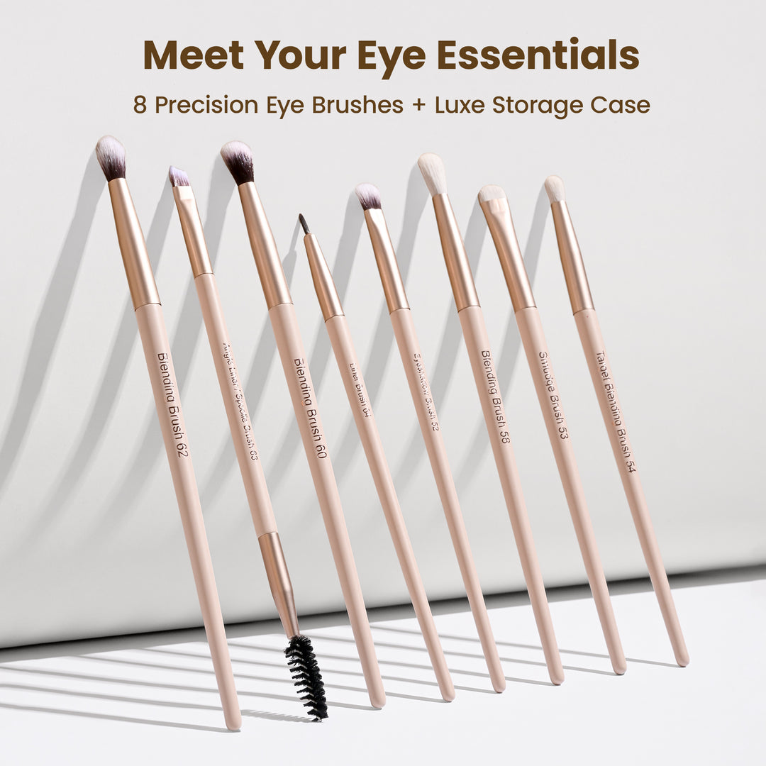 Eye Essential Makeup Brush Collection with Milagro Luxe Case