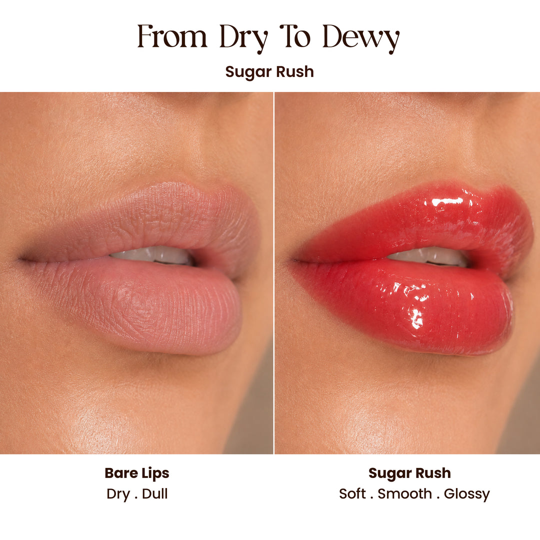 Lip Glaze | High-Shine Gloss Balm | With Peptides & Squalane