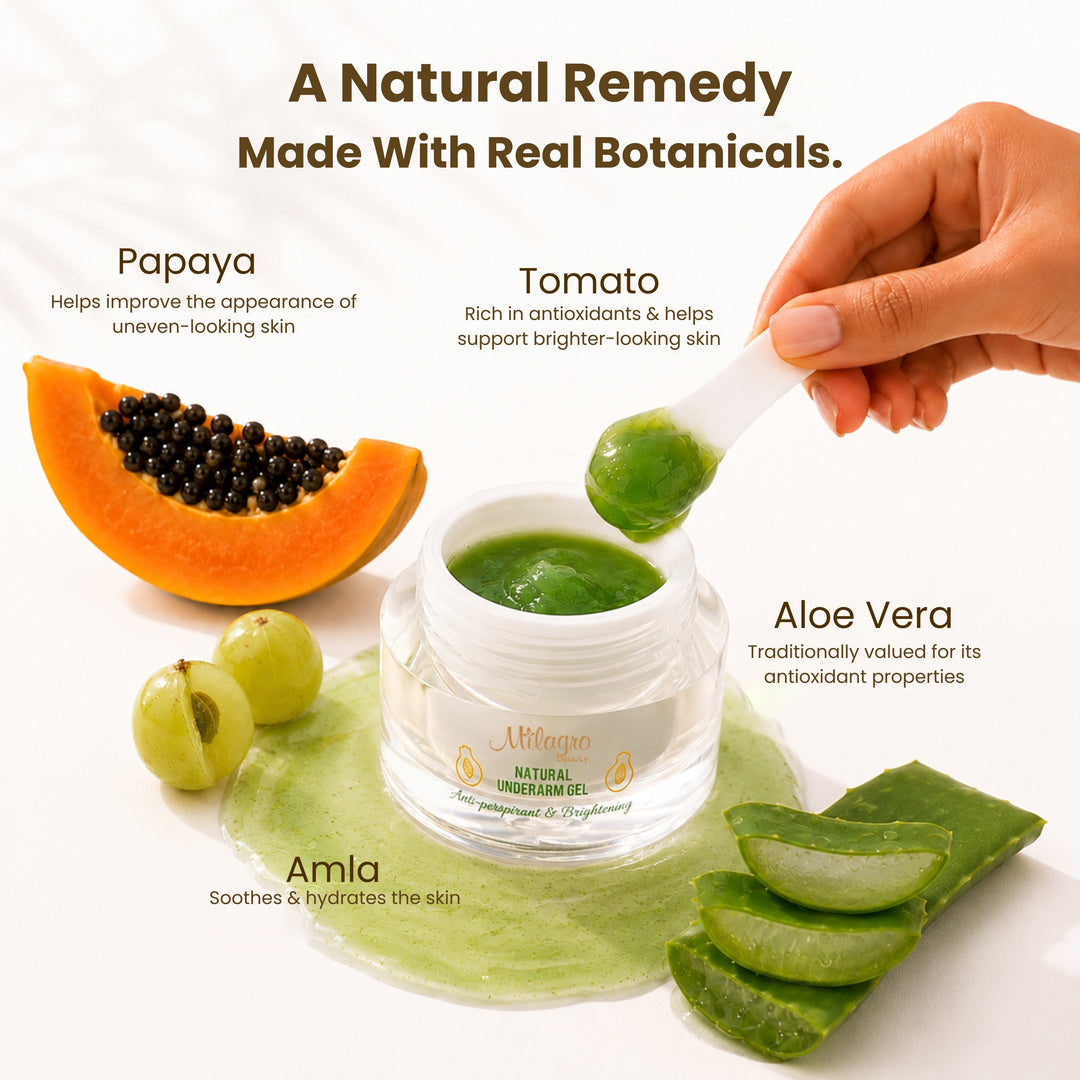 Natural Underarm Gel-50GM | Helps Brightens Dark Underarms & Control Odour • For Men & Women