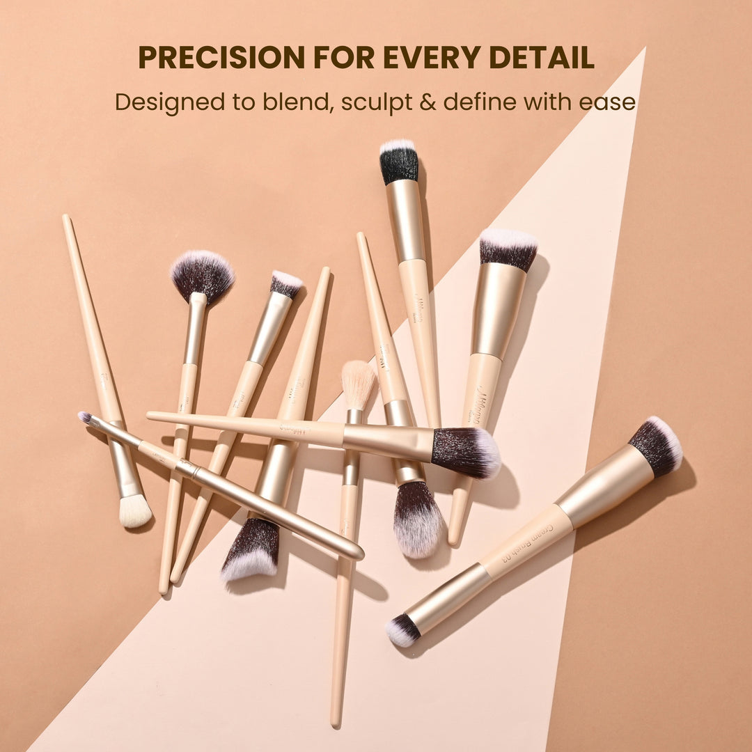Face The Makeup 11  Pcs Face Brush Set with Milagro Luxe Case