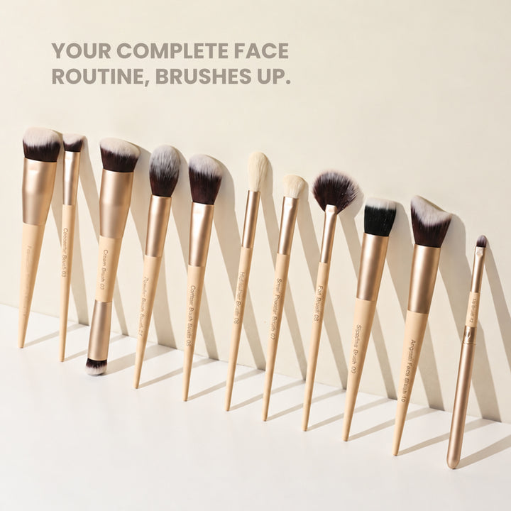 Face The Makeup 11  Pcs Face Brush Set with Milagro Luxe Case