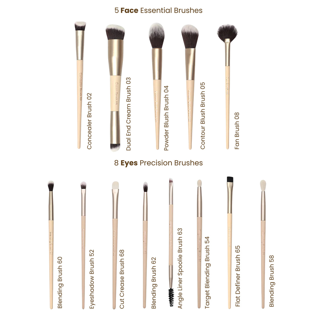 Arty Face and Eyes 13 pcs Brush Set
