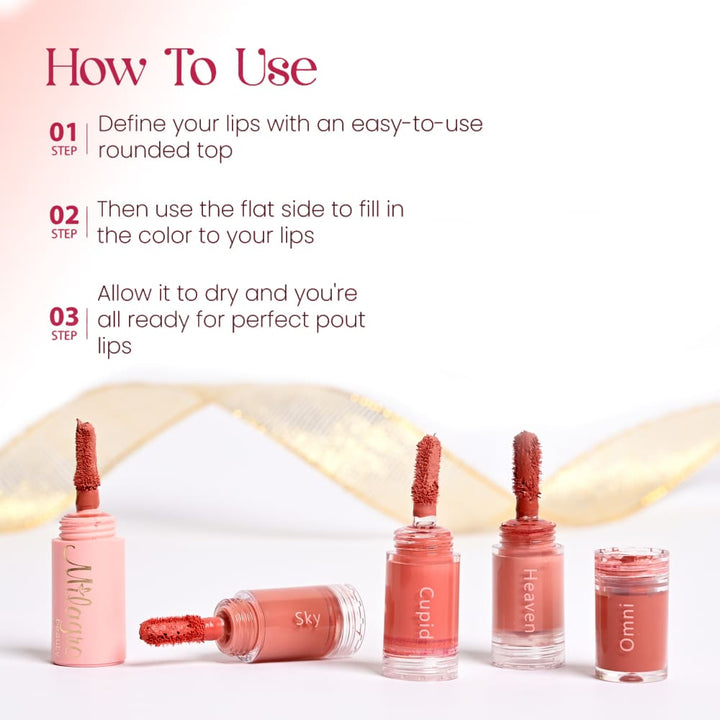 Quad Squad 2.0 | 4-in-1 Nude Matte Lipstick for Every Skin Tone