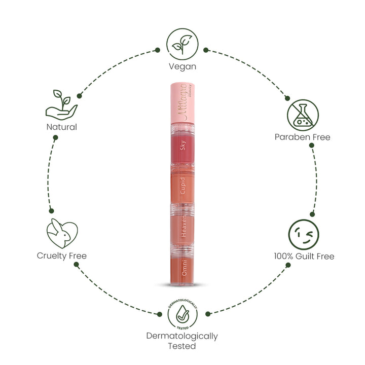 Quad Squad 2.0 | 4-in-1 Nude Matte Lipstick for Every Skin Tone